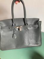 Vintage | “Kelly” achtige bag - muisgrijs, Ophalen of Verzenden, Gebruikt, Grijs, Handtas