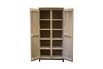 Design kast van steigerhout met stalen onderstel, Ophalen of Verzenden, Nieuw