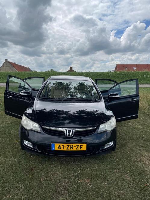 Honda Civic 1.3 Vtec Hybrid 4DR C-tr. 2008 Zwart, Auto's, Honda, Particulier, Civic, Benzine, A, Sedan, Automaat, Origineel Nederlands