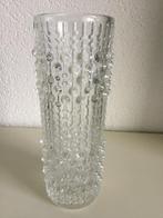 vaas glas Sklo Union candle wax vintage 23 cm hoog koopje!!, Ophalen of Verzenden