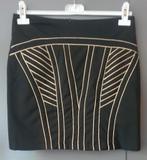 Osley zwart rokje met goud | chic & modern | maat M, Maat 38/40 (M), Zwart, Ophalen of Verzenden, Zo goed als nieuw