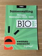 Examenoverzicht- Samenvatting biologie 2024-2025, Boeken, Ophalen of Verzenden, Zo goed als nieuw, VWO, Biologie