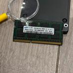 DDR3 2GB 1066MT/s SODIMM Samsung, Computers en Software, RAM geheugen, DDR3, Ophalen of Verzenden, Zo goed als nieuw, 2 GB