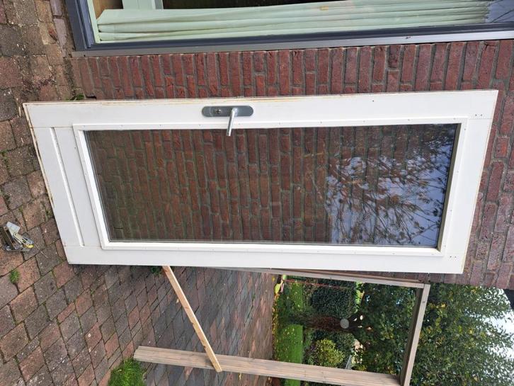 Hardhouten buitendeur 92,2 x 220 cm, Doe-het-zelf en Verbouw, Deuren en Horren, Gebruikt, Buitendeur, 215 cm of meer, 80 tot 100 cm