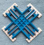 Lego trein 12 Volt blauwe rails kruispunt met bielzen., Kinderen en Baby's, Speelgoed | Duplo en Lego, Ophalen of Verzenden, Gebruikt