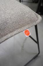 4 x eetkamerstoel Norman Jess Design metaal stof naturel, Ophalen, Overige kleuren, Zo goed als nieuw, Metaal