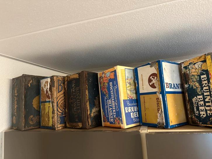 Koekblikken verzameling Branbergen, Verzamelen, Blikken, Zo goed als nieuw, Overige, Ophalen