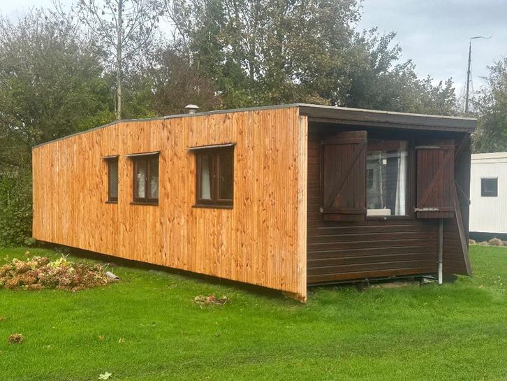 Chalet dubbelglas 2 slaapkamers gratis transport NL♦️, Caravans en Kamperen, Stacaravans, tot en met 4, Verzenden