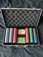 Pokerset in mooie aluminium koffer, Drie of vier spelers, Ophalen, Zo goed als nieuw, Reisspel