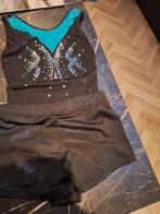 Turnpak met broekje 122/128, Sport en Fitness, Turnen, Gebruikt, Blauw, Turnpak(je), Kindermaat 122 t/m 140