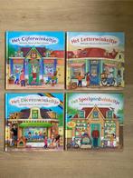 4 kinderboeken: letterwinkeltje cijferwinkeltje etc :school, Ophalen of Verzenden, Gelezen, Marianne Busser; Ron Schröder