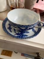 antieke kop en schotel eierschaal porselein, Antiek en Kunst, Ophalen of Verzenden