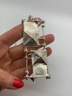 V59 Uniek object! Zilveren ketting met hanger Finse stijl, Sieraden, Tassen en Uiterlijk, Antieke sieraden, Ophalen of Verzenden