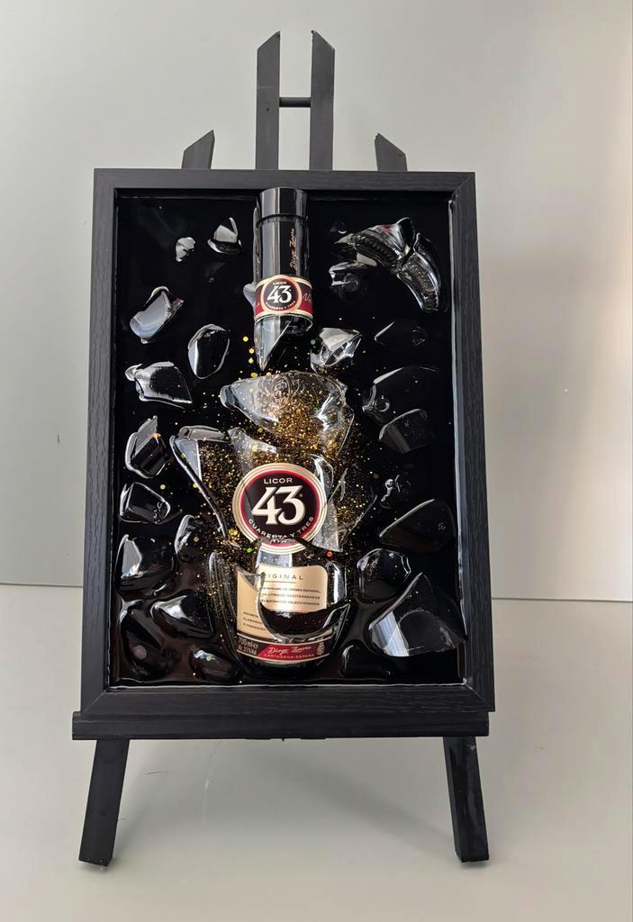 Licor 43 Epoxy schilderij, Antiek en Kunst, Kunst | Schilderijen | Modern, Ophalen of Verzenden