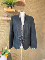 Linnen blazer 44 Promiss zwarte zomercolbert, Promiss, Zwart, Maat 42/44 (L), Ophalen of Verzenden
