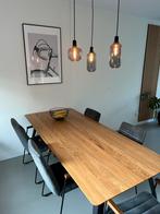 Eettafel Eikenhout 210x90, Huis en Inrichting, Tafels | Eettafels, Ophalen, 50 tot 100 cm, Eikenhout, Zo goed als nieuw