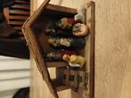 Kleine kerststal hout, figuurtjes staan vast, keramiek?, Diversen, Kerst, Ophalen, Zo goed als nieuw