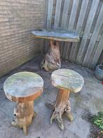 Houten boomstam set, Ophalen, Gebruikt