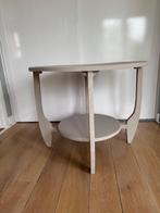 Art deco puur eiken taupekleurig salontafel uit de jaren 30., Ophalen, Art-deco, 50 tot 100 cm, 50 tot 100 cm
