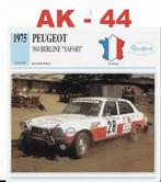 AK 44 autokaart peugeot 504 berline safari ( 1975 ), Ophalen of Verzenden, Zo goed als nieuw, Auto's