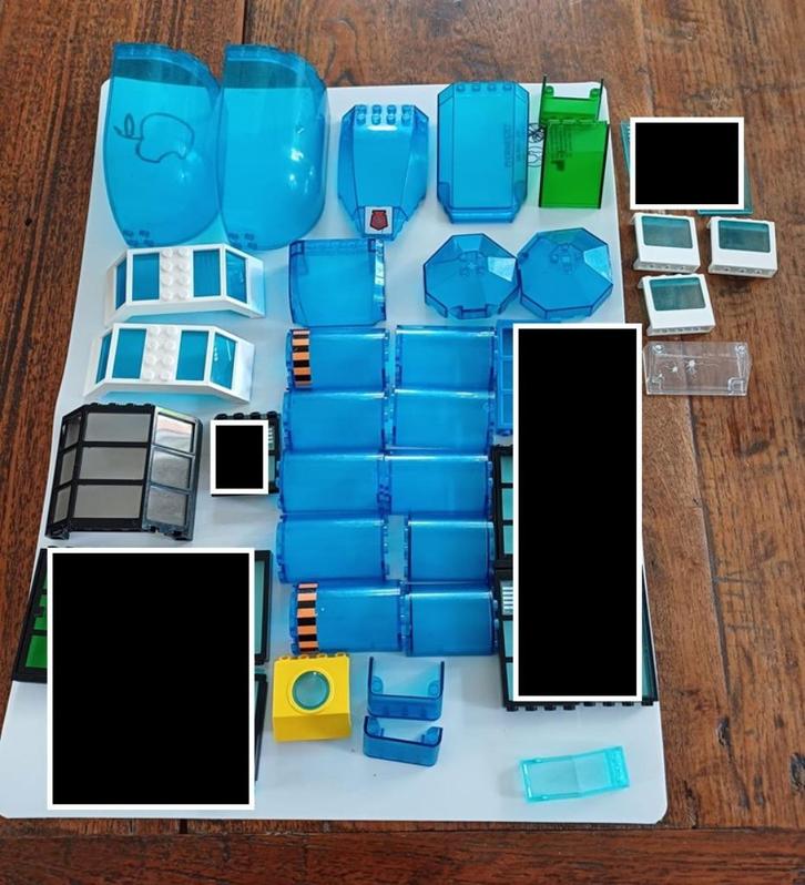 Lego Allerlei transparante onderdelen Blauw, Kinderen en Baby's, Speelgoed | Duplo en Lego, Zo goed als nieuw, Lego, Losse stenen