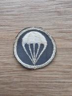 US WW2 Paratrooper Infantry cap patch blauwgrijs, Ophalen of Verzenden, Amerika, Embleem of Badge