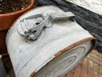Vintage Zinken Trommel, Huis en Inrichting, Gebruikt, Ophalen of Verzenden, Minder dan 10 liter, Metaal