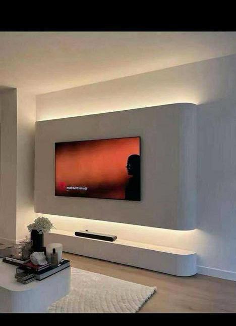 Japandi cinewall, Huis en Inrichting, Haarden, Zo goed als nieuw, Elektrische haard, Ophalen of Verzenden