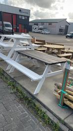 Opruiming. Grijs met witte tafel 180 cm. 6 personen, Ophalen, Nieuw, Inklapbaar, Rechthoekig