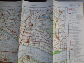 Stafkaart 1969~Kaart Oosterhout~nr 44 oost Nederland~Kaart beschikbaar voor biedingen