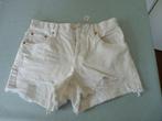 witte denim short korte broek van Mango , mt 34, Mango, Wit, Ophalen of Verzenden, Zo goed als nieuw
