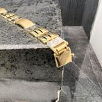 14k gouden armband heren massief schakel, Ophalen of Verzenden
