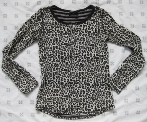 Maison Scotch top, panterprint, maat S €, Kleding | Dames, Tops, Zo goed als nieuw, Maat 36 (S), Overige kleuren, Lange mouw, Ophalen of Verzenden
