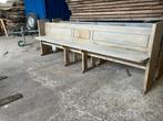 Eiken bank kerk bank, Tuin en Terras, Ophalen, Zo goed als nieuw, Hout
