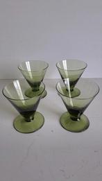 Max Verboeket. 4 Carnavalglazen K6. Groen., Ophalen of Verzenden