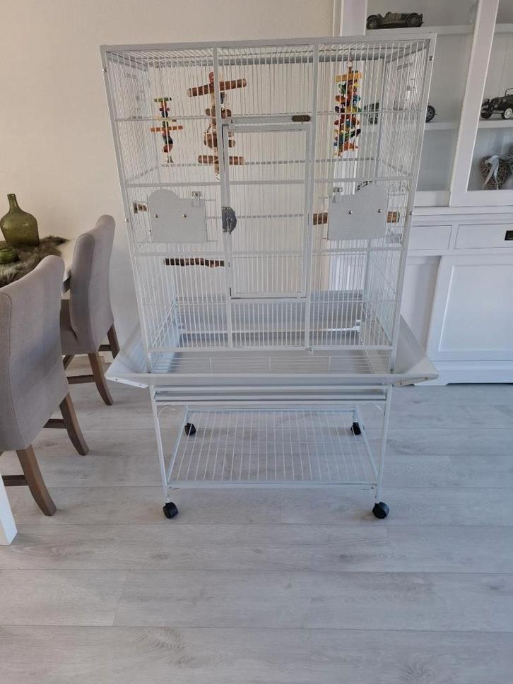 vogelkooi keddoc alaska, Dieren en Toebehoren, Vogels | Hokken en Kooien, Zo goed als nieuw, Vogelkooi, Metaal, Ophalen