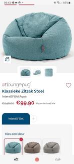 Big bertha lounge pug zitzak, Ophalen of Verzenden, Zo goed als nieuw, Blauw, Zitzakstoel