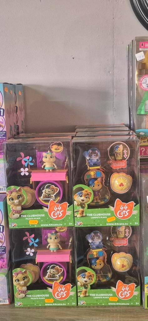 44 Cats Clubhouse Speelsets - Pilou & Lampo, Kinderen en Baby's, Speelgoed | Actiefiguren, Nieuw, Ophalen of Verzenden
