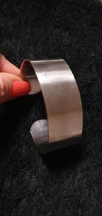 Stalen slavenarmband - verkleurt niet!, Sieraden, Tassen en Uiterlijk, Armbanden, Ophalen of Verzenden, Zo goed als nieuw, Zilver