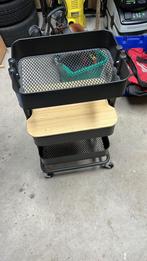 IKEA Raskog trolley zwart- met houten deksel, Ophalen