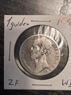 1 Gulden 1844 - Koning Willem II, 1 gulden, Zilver, Ophalen of Verzenden, Losse munt