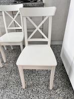 Witte houten stoelen Ikea Ingolf  *GERESERVEERD*, Huis en Inrichting, Stoelen, Ophalen, Gebruikt, Wit, Vijf, Zes of meer stoelen