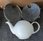theepot met roestvrij stalen 'schild'., Antiek en Kunst, Ophalen of Verzenden