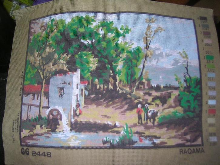 NIEUW voorbedrukt stramien Raqama. Ook DMC Garens te koop, Hobby en Vrije tijd, Borduren en Borduurmachines, Nieuw, Onderdeel of Toebehoren