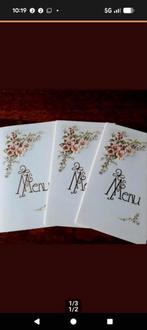 menukaarten en tafelnaamhoudertjes, Ophalen, Rvs of Chroom