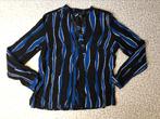 Mart Visser blouse maat 42  Zwart/blauw/wit., Ophalen, Mart Visser, Zwart, Maat 42/44 (L)