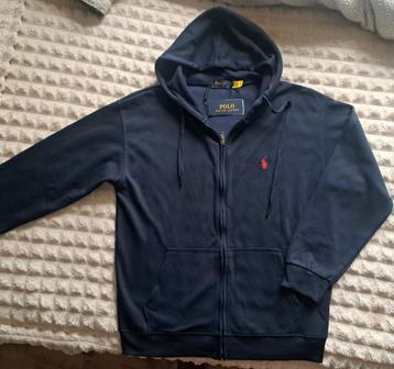 Nieuw! Polo Ralph Lauren blauw sweat vest, hoodie maat L beschikbaar voor biedingen