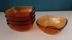 Vijf retro schaaltjes Duralex France, Huis en Inrichting, Keuken | Servies, Ophalen of Verzenden, Overige stijlen, Glas, Schaal of Schalen