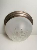 Giso plafondlamp / plafonnière Coupe 25, Gebruikt, Jaren 30 stijl, Ophalen of Verzenden, Glas