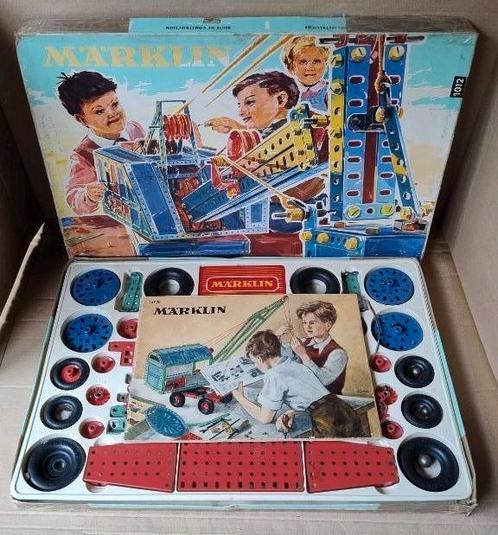 Grote Marklin metaalbouwdoos 1012 Meccano uit jaren '60, Antiek en Kunst, Antiek | Speelgoed, Ophalen of Verzenden